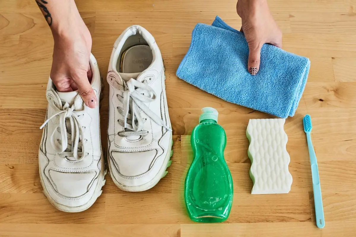 تمیز کردن کتونی سفید