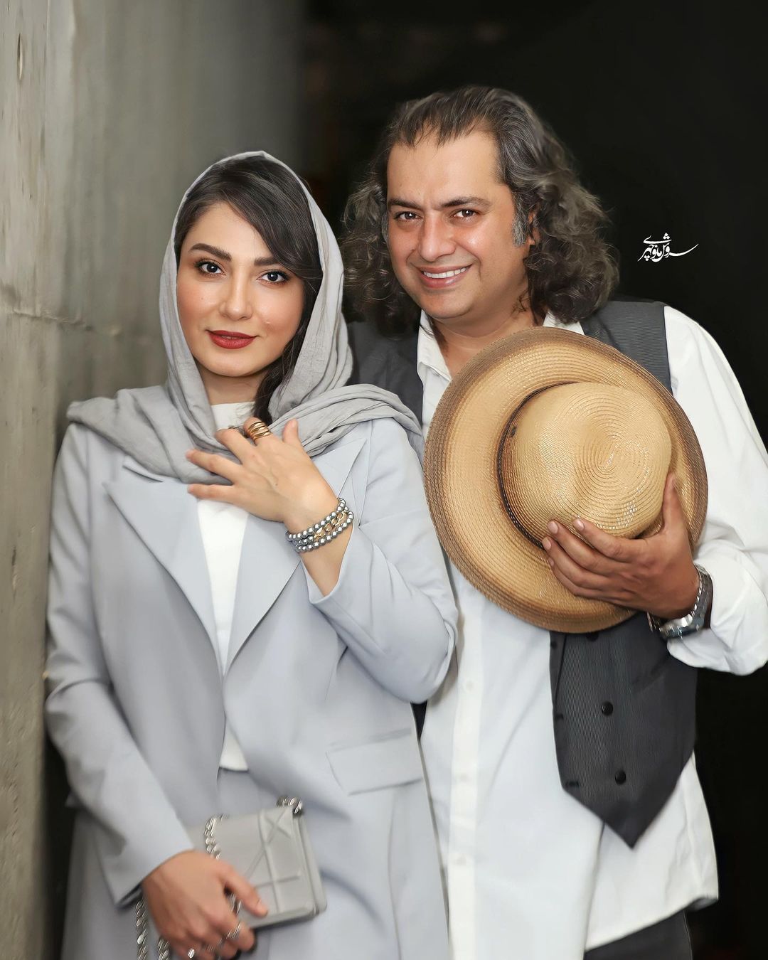 سمیرا حسن پور و همسرش سامان سالور