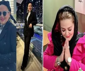 وقتی بهاره رهنما رو به جای برق جو میگیره تیپ میزنه با سه متر پارچه؛ اَشکشو درآووردنا