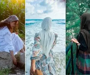 13 ژست دخترای جذاب در سفر شمال؛ مخصوص دریا، جنگل و جاده