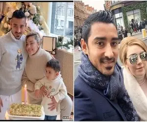 (عکس) رضا قوچان نژاد و همسر بی حجاب اش در کافه!