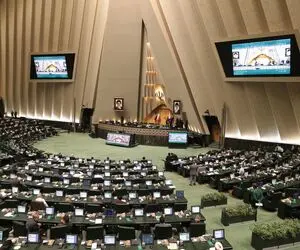 بالا بردن یک پلاکارد عجیب توسط نماینده مجلس