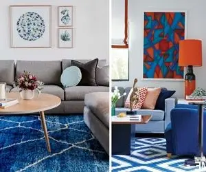 با "فرش آبی" یه خونه شیک و خاص دکور کن؛ آرام بخش و البته جسورااانه