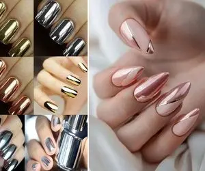 انواع طرح و رنگ لاک ژل کرومی و براق مناسب هر فصل؛ طراحی شیک، رنگای یونیک و ظاهر خاص