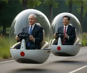 دنیای خودروسازی؛ چشم بادومیا ماشین ساختن کروی و پرنده دادن دست نتانیاهو تست کنه بذوقه