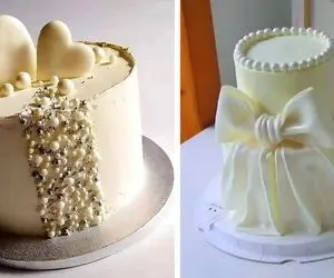 ایده طرح های کیک مینیمال / عروسی یا هر بزن بکوب دیگه‌ای داری این کیک به دیزاینت میاد