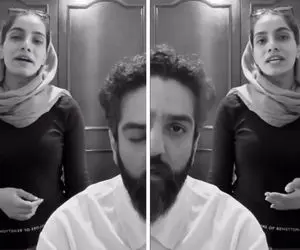 آواز احساسی؛ دختر جوان کنار استاد معروفش دلم را لرزاندی رو همخوانی کرد و رفت