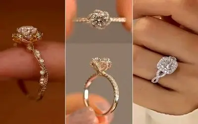 مدلهای جدید انگشتر نشون و نامزدی؛ همه توجه ها به سمت انگشتر جورجیناس اینا مثل اونن