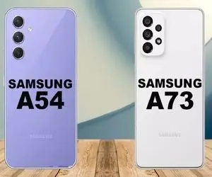 مقایسه ی a54 با a73 سامسونگ / رقابت سخت این دو گوشی در بازار دلار و ریال که برعکس همن