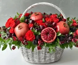 ایده های خلاقانه؛ تزئین دیس میوه برای یلدا