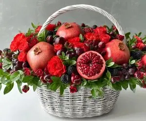 ایده های خلاقانه؛ تزئین دیس میوه برای یلدا