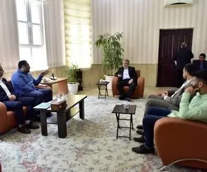 دیدار قهرمان کشتی جهان با استاندار البرز