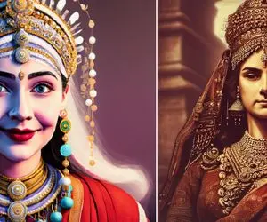 جذابیت ملکه های هندی 500 سال پیش از نگاه هوش مصنوعی؛ مثل بازیگرهای الان هستن!