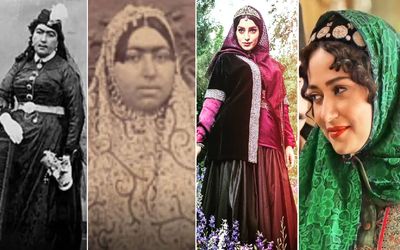 چهره واقعی و برگ ریزون زنان قاجار؛ مقایسه خانومای جذاب جیران با مد و زیبایی اون زمان!