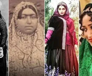 چهره واقعی و برگ ریزون زنان قاجار؛ مقایسه خانومای جذاب جیران با مد و زیبایی اون زمان!