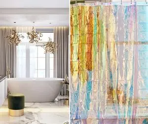 شیک ترین مدل های پرده حمام / اینا هم خوشگلن هم به شدت خراب نشو و سخت جون برا آب