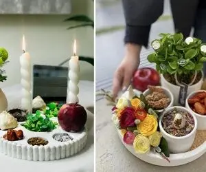 ایده های جذاب برای سفره هفت سین مینیمال / نوروز 1404 شیک ترین هفت سین مال توئه!