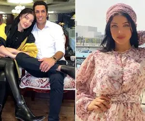 آقای فوتبالیست با "زنِ خوش اندامش" دل همه رو برد؛ تیپ چرم و جذب جلو همه!