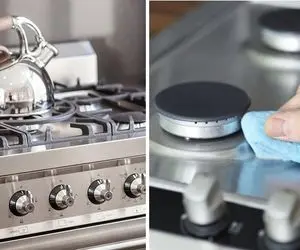 ترفندای عالی واسه تمیز کردن گاز استیل / سه سوته اجاق گازت رو برق بنداز