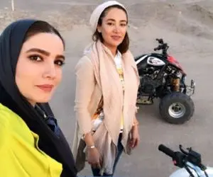 خاطره بازی دو سلبریتی خوشگل سینما با موتور در دل کوه!