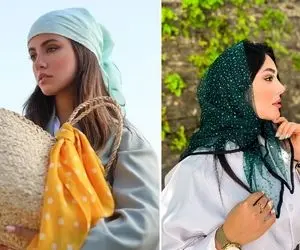 استایل با شال و روسری خیلی خوشگله / ولی جذابیت با باندانا یه چیز دیگست مخصوصا شب یلدا