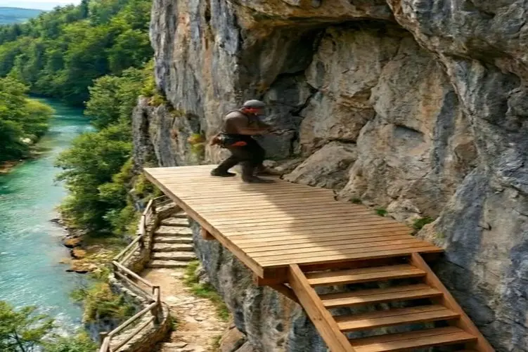 معماری خلاقانه؛ پله زد رفت بالا کوه سوراخش کرد توش خونه ساخت ویو بهتر از برج خلیفه