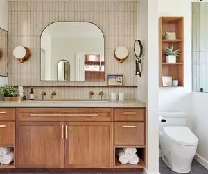 چیدانه خیلی قشنگ؛ خیلیا دیزاین سرویس بهداشتی رو بلد نیستن اینا رو ببین ایده بگیر