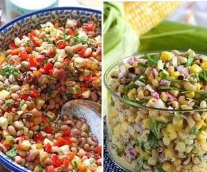طرز تهیه سالاد لوبیا چیتی / یه غذای خوشمزه و رژیمی با دستور راحت و سریع