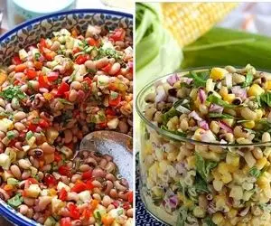 طرز تهیه سالاد لوبیا چیتی / یه غذای خوشمزه و رژیمی با دستور راحت و سریع