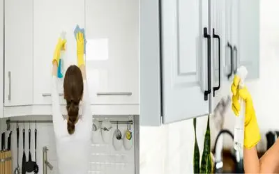 با موادی که تو خونه داری کابینتاتو برق بنداز/ محلول های خونگی که جادو میکنن