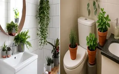 گیاهان آپارتمانی مختص دستشویی و حموم؛ اینا تاریکی این فضاها و رطوبتشون رو دووم میارن