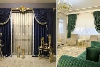 پرده مناسب پنجره بزرگ پذیرایی؛ قشنگترین ایده ها برای مَحرم سازی درست حسابی و زیبایی