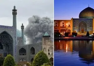 ویرانی نقش جهان از بمب؛ ما دیدیم تنها یک کاشی افتاد، آنها دیدند سازه از درون جان داد