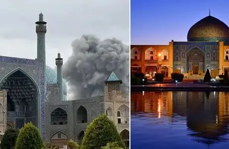 ویرانی نقش جهان از بمب؛ ما دیدیم تنها یک کاشی افتاد، آنها دیدند سازه از درون جان داد