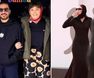 نوید محمدزاده واسه فرشته اونور آبم ترکونده؛ تو ونیز خانوم با ماکسی آقاش با تریپ شاخ! 