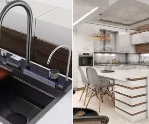 واسه آشپزخونه فقط فرش و کابینت مهم نیستا / سبکای جدید سینک ظرفشویی واست ظرفم میشورن