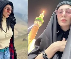 تغییر ظاهر شگفت انگیز "لیلا بلوکات" تو خارج که اونجام جِلفه؛ بعد دیزنی لند رفته زیارت