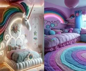 بهترین ایده ها برای اتاق  خواب دختر بچه ها در 2024 / اتاق دخترتون رو به بهشت تبدیل کنین