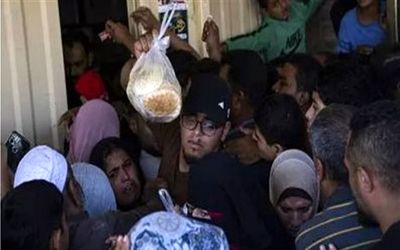 مردم غزه و هجوم  به آسیاب‌ ها از نبود نان