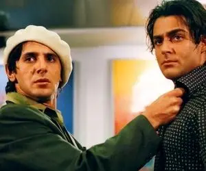 آواز هنرمندانه؛ پشت صحنه رقص امین حیایی و محمدرضا گلزار که سال 1382 ترکوند