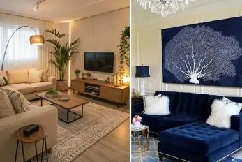 بهترین چیدمان برای مبلمان 7 نفره؛ ایده های (متقارن، ال، خونه بزرگ، خونه کوچیک، مدرن)