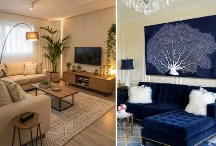بهترین چیدمان برای مبلمان 7 نفره؛ ایده های (متقارن، ال، خونه بزرگ، خونه کوچیک، مدرن)