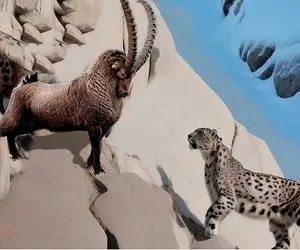 از جذابیت‌های حیات وحش؛ بزهای کوهی هم با خودشون شاخ به شاخ میشن هم با پلنگا 