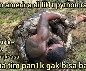 مستند حیات وحش؛ کشتی گرفتن مرد تنومند آمریکایی با پیتون قوی وقتی بهم می پیچند