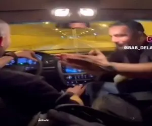 آواز شاد؛ پسره دید رفیقش پشت فرمون خوابش میاد رقص ژانگولری کرد درصد تصادف بالاتر رفت