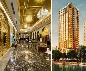 هتل از جنس طلا / این هتل هزار ستاره سر تا پاش رو طلا گرفتن میخوای آبم بخوری طلاس