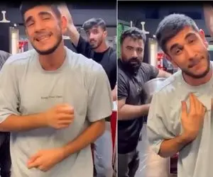 آواز بهشتی؛ باریستا با رفقای قابلمه زنش به سبک خاله سوسکه واسه مشتریا می خونن و میزنن