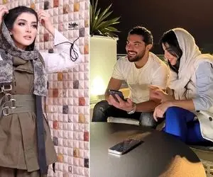 عکس بی هوایی که از "سینا مهراد" و آبجیِ مدلش گرفتن؛ با پول سینما عجب جای لوکسی رفتن!