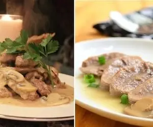 طرز تهیه خوراک زبان با بهترین دستور / غذای لذیذ و مقوی