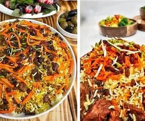 طرز تهیه قابلی پلو معروف ترین غذای افغانستان / یه پلومخلوط لذیذ و فوق العاده